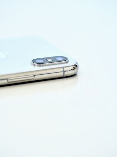 silver iPhone X